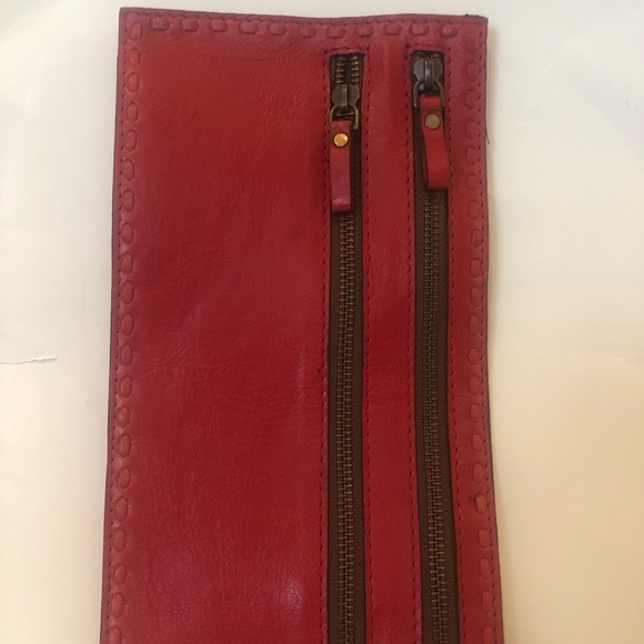 Pottery Barn Rio Red Leather Travel Organizer BNIB - Picture 2 of 6